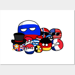 CountryBalls Posters and Art